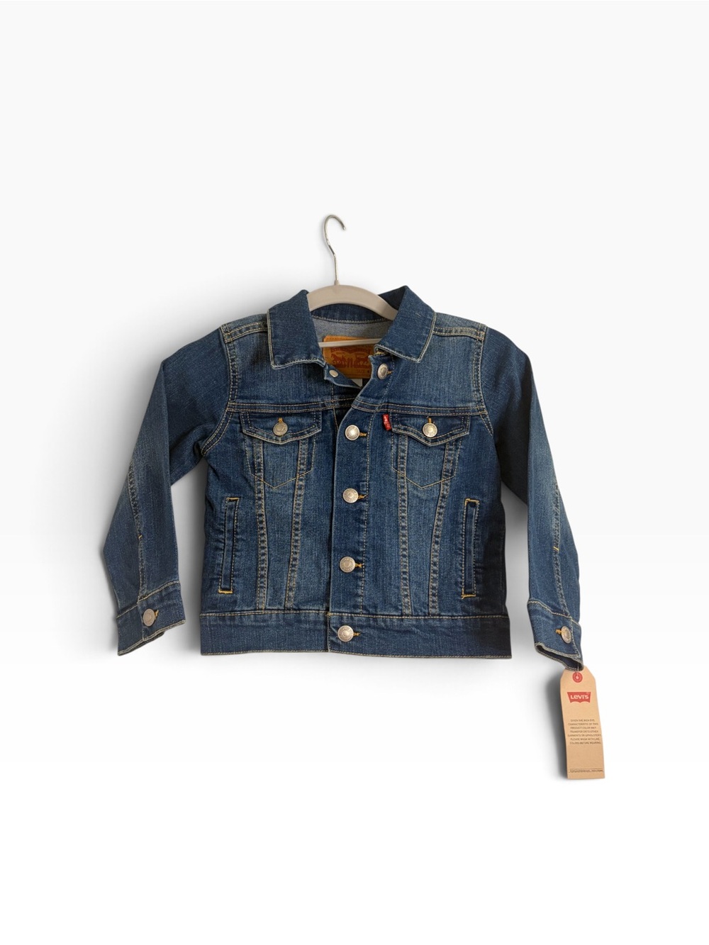 Levi's Kids Dark Blue Denim Trucker Jacket